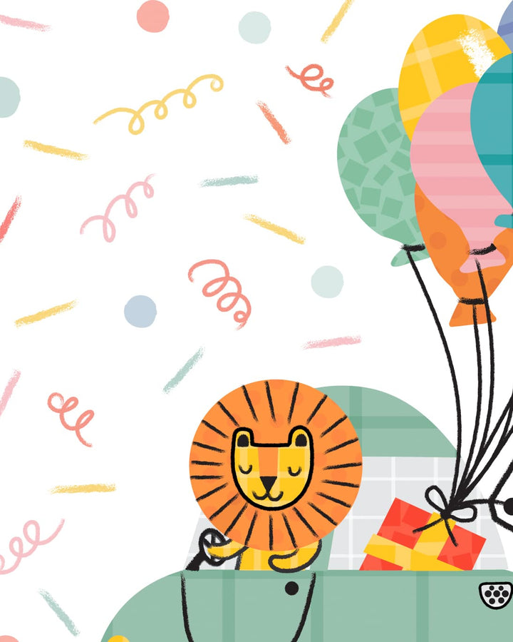 The Birthday Lion's Grand Tour - PaperPaintPixels