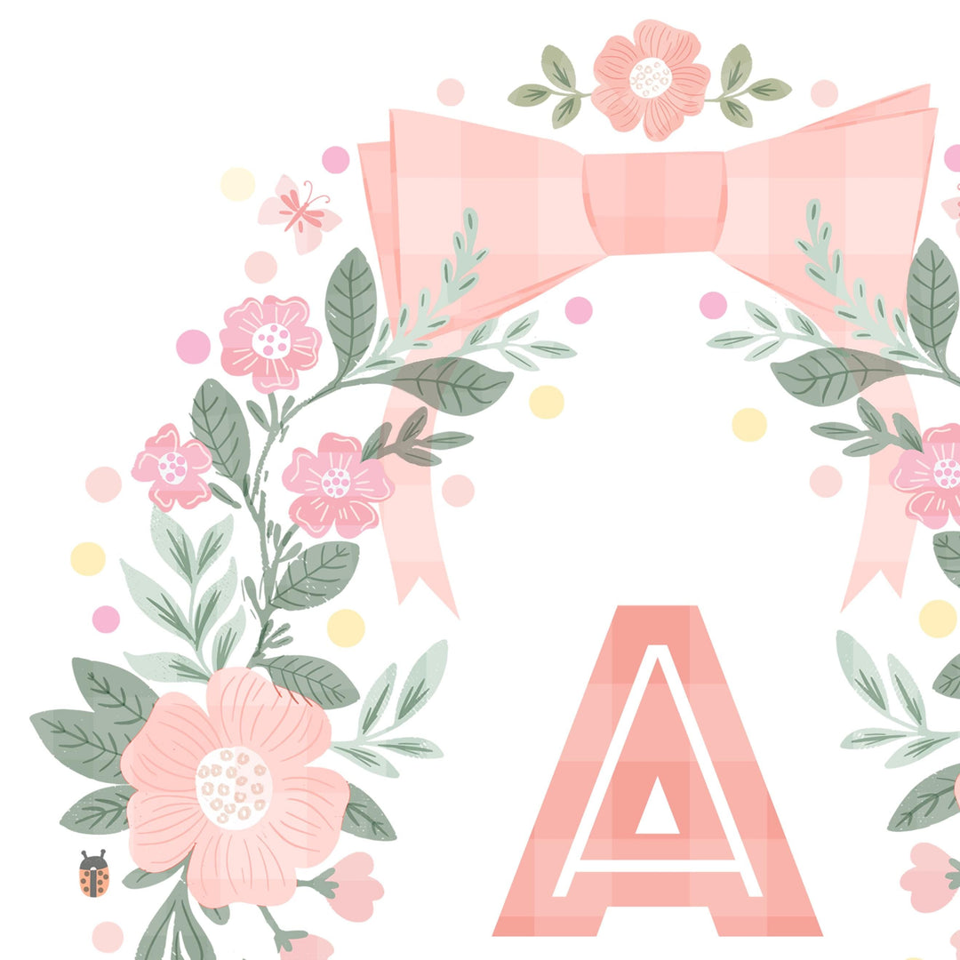 The Gathered Wreath Personalised Card - PaperPaintPixels