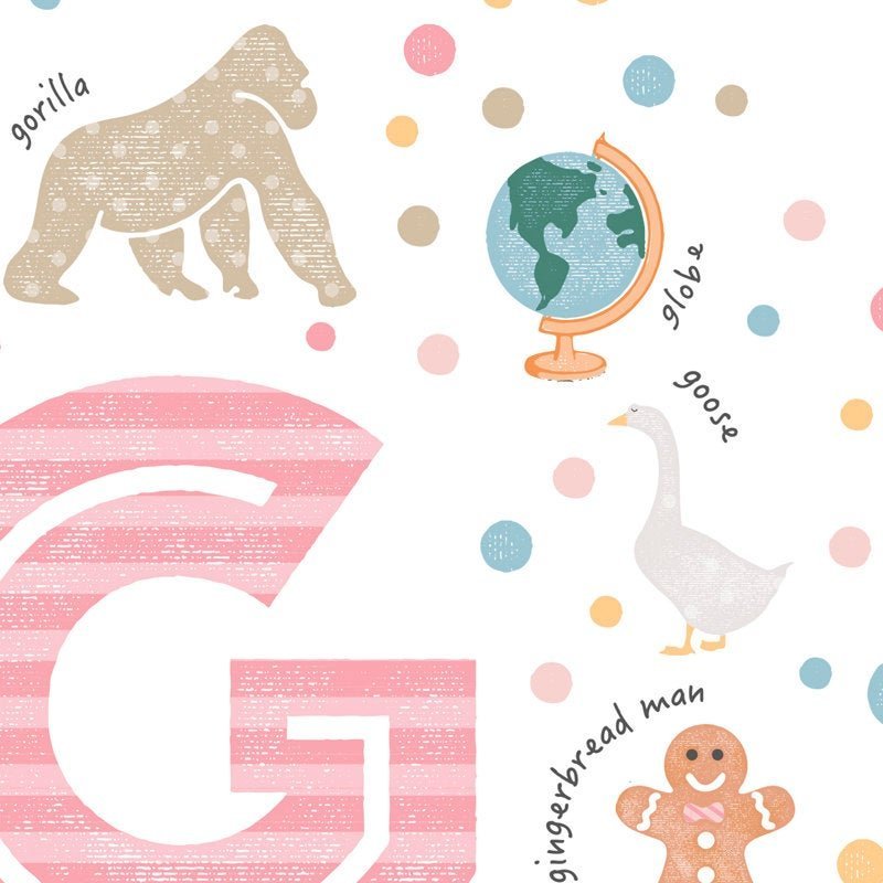 Girls Initial Letter G Print - PaperPaintPixels