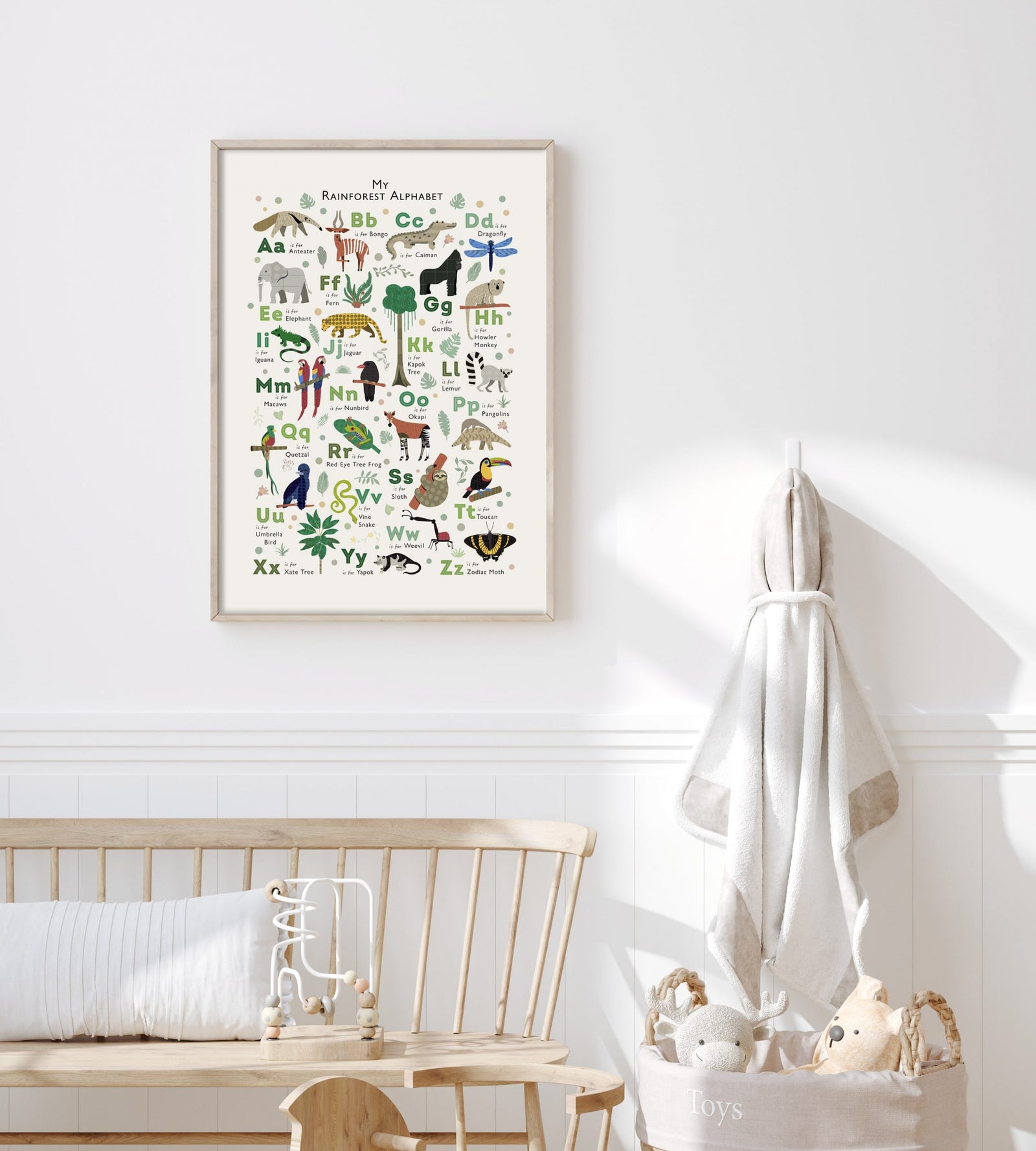 Jungle Alphabet Print - PaperPaintPixels