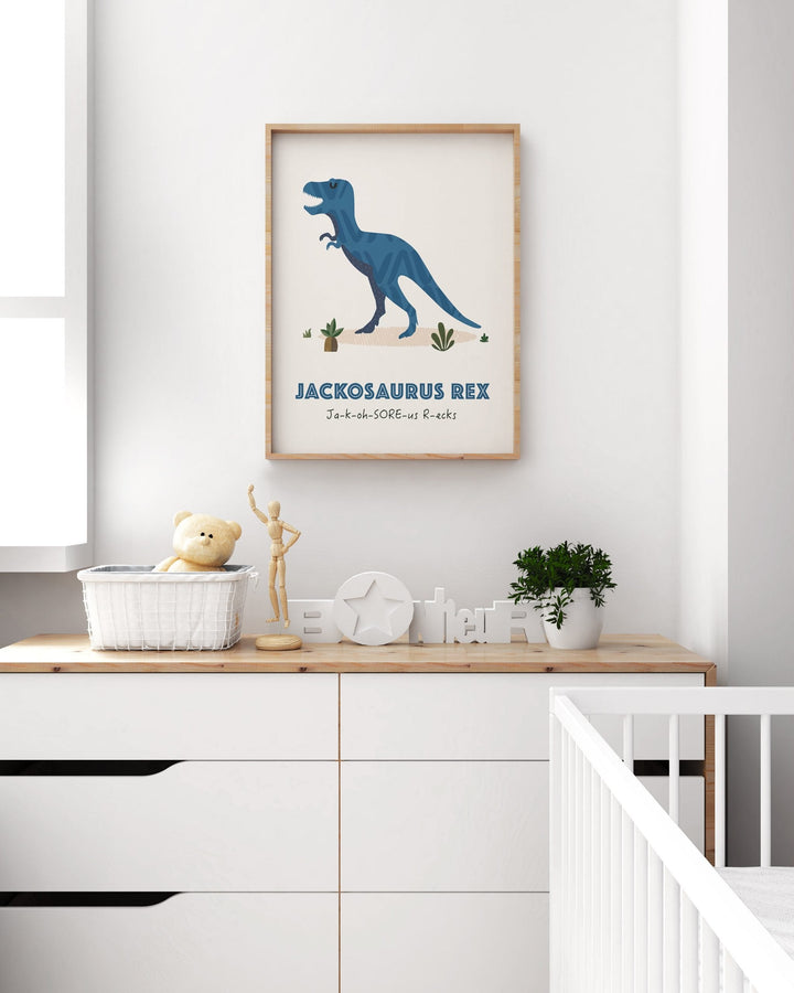 T - Rex Personalized Gift for Kids - PaperPaintPixels