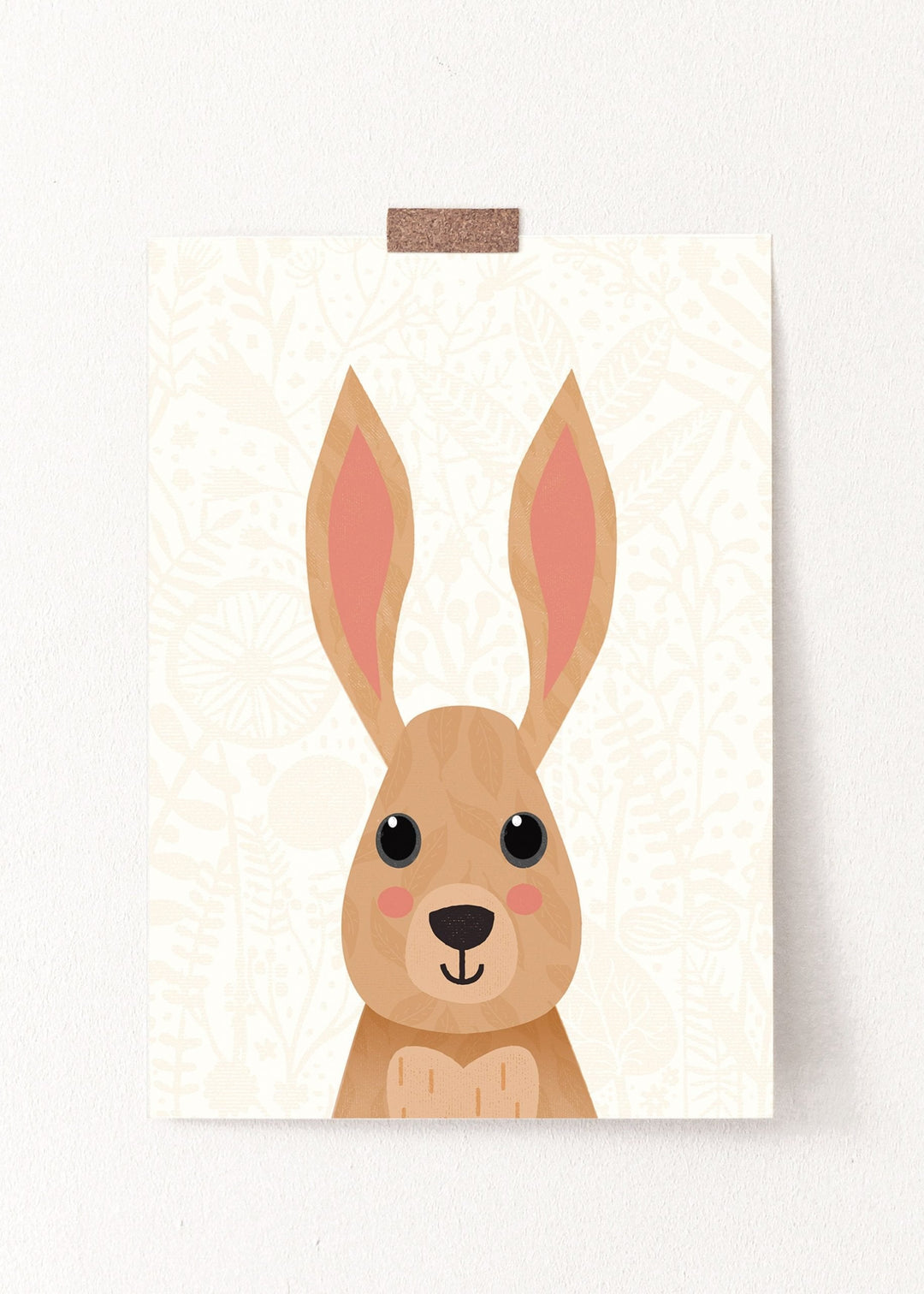 Woodland Animals Rabbit Nursery Print - PaperPaintPixels