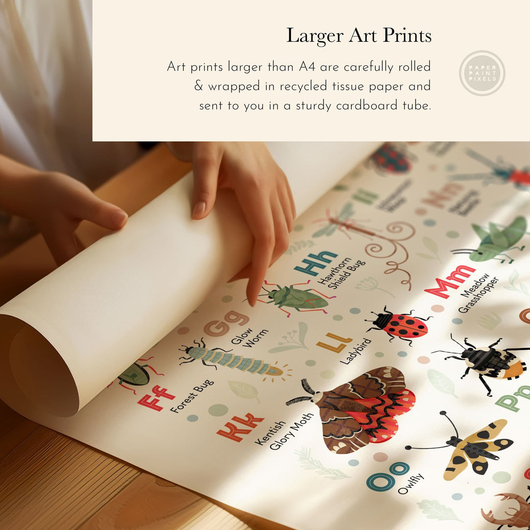 An Alphabet of Curious Insects - PaperPaintPixels