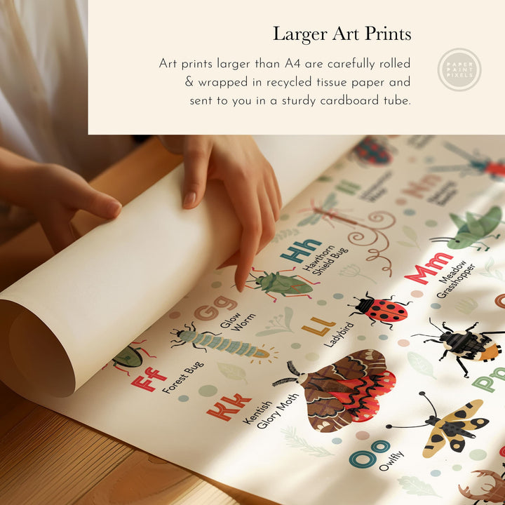 An Alphabet of Curious Insects - PaperPaintPixels