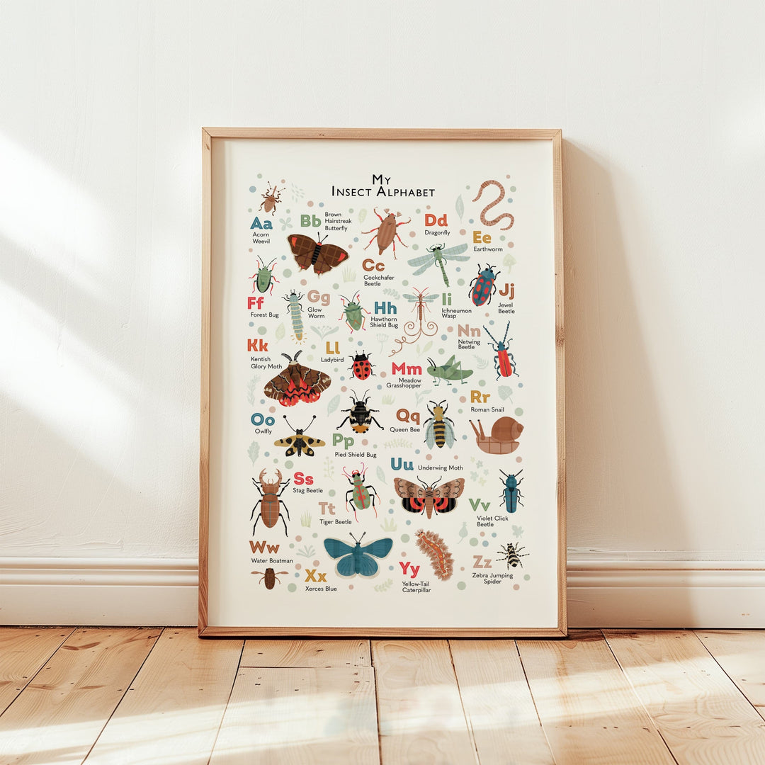 An Alphabet of Curious Insects - PaperPaintPixels