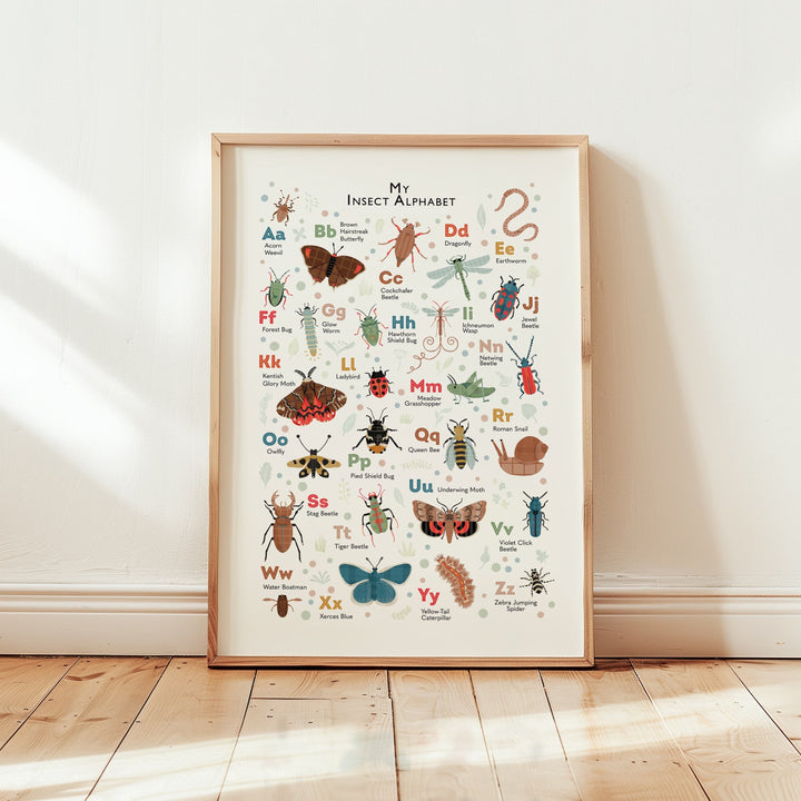An Alphabet of Curious Insects - PaperPaintPixels