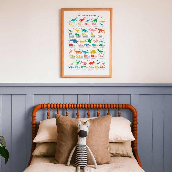 Colourful Dinosaur ABC Print