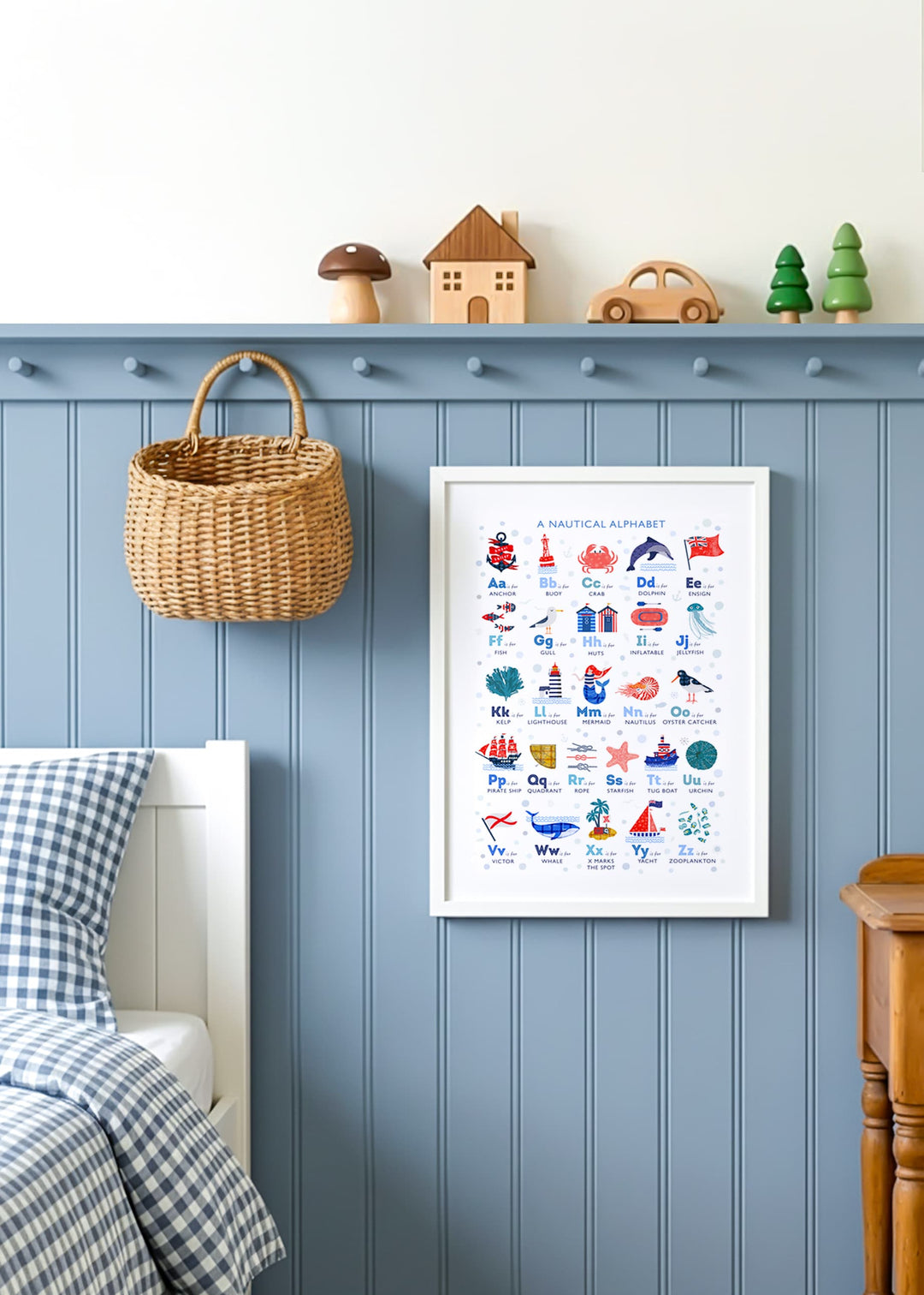 A Nautical Alphabet Print, from Anchor to Zooplankton