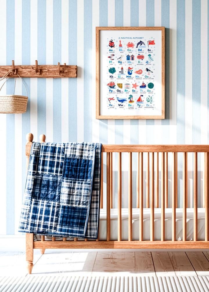A Nautical Alphabet Print, from Anchor to Zooplankton