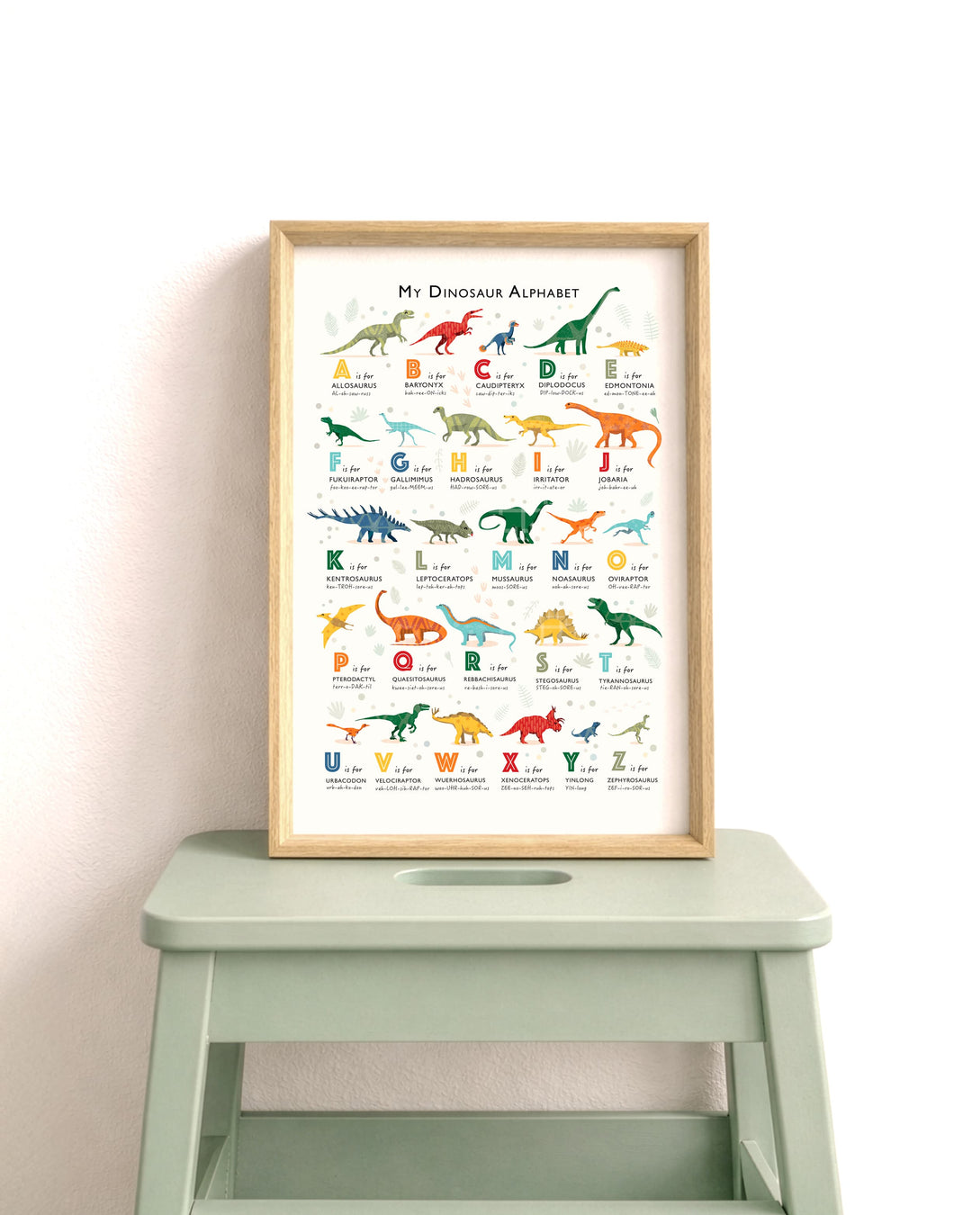 The Dinosaur Alphabet Print