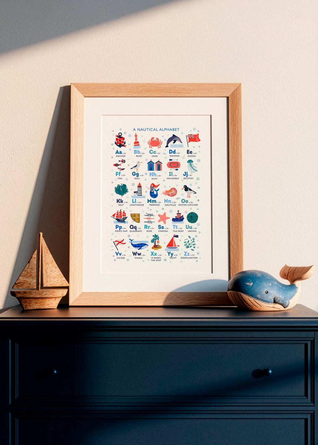 A Nautical Alphabet Print, from Anchor to Zooplankton