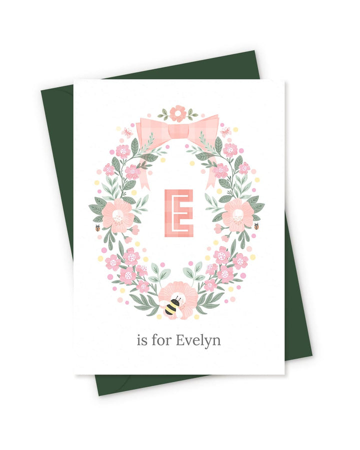 The Gathered Wreath Personalised Card