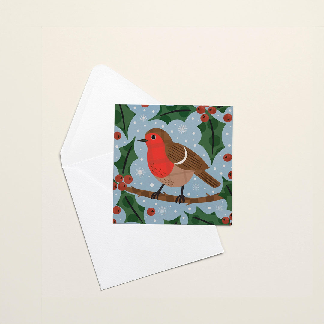 Robin Christmas Card - PaperPaintPixels