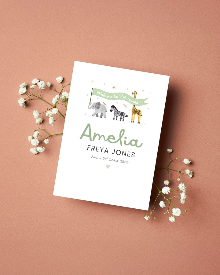 The Gentle Friends New Baby Card