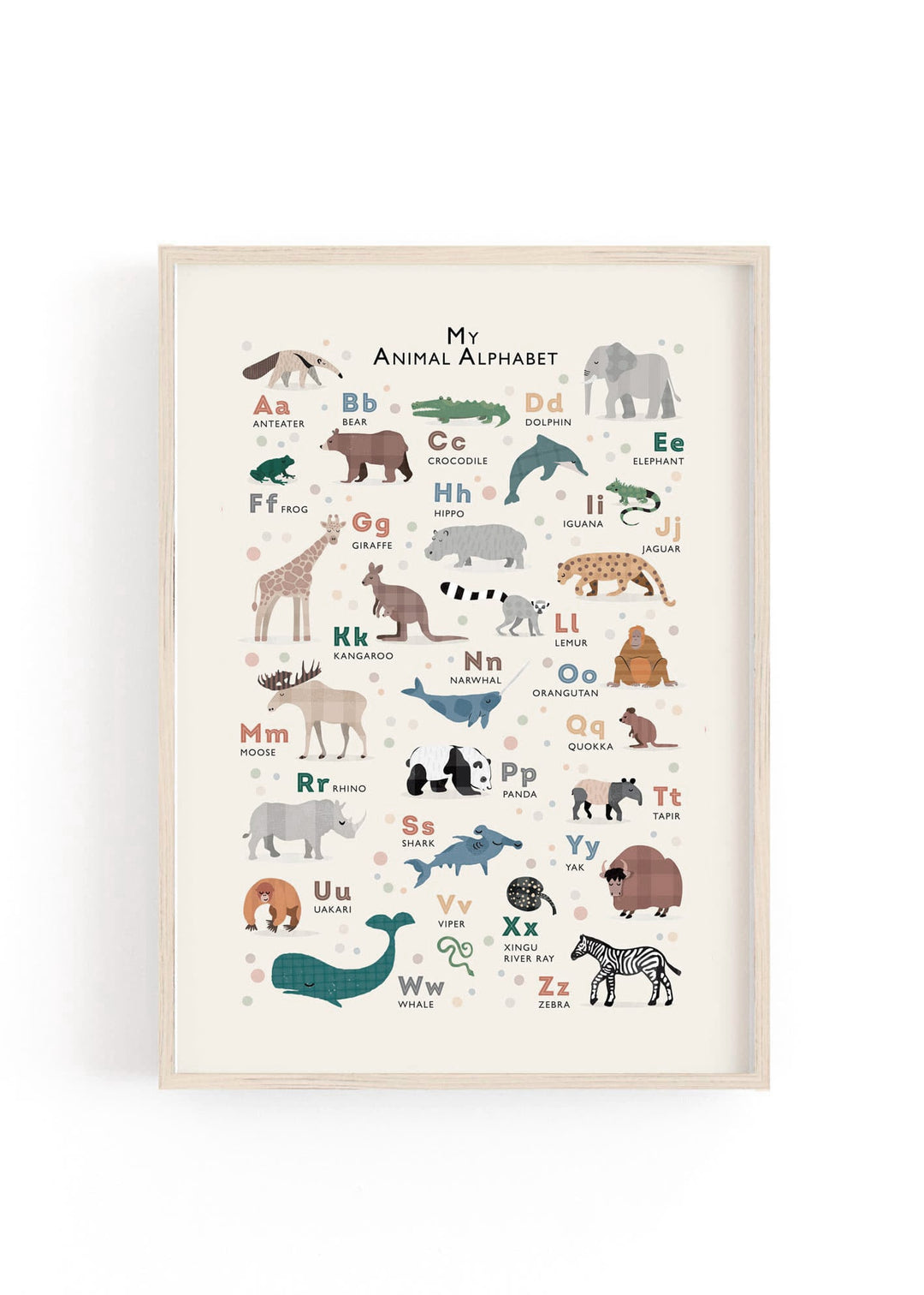 The Classic Animal Alphabet - PaperPaintPixels
