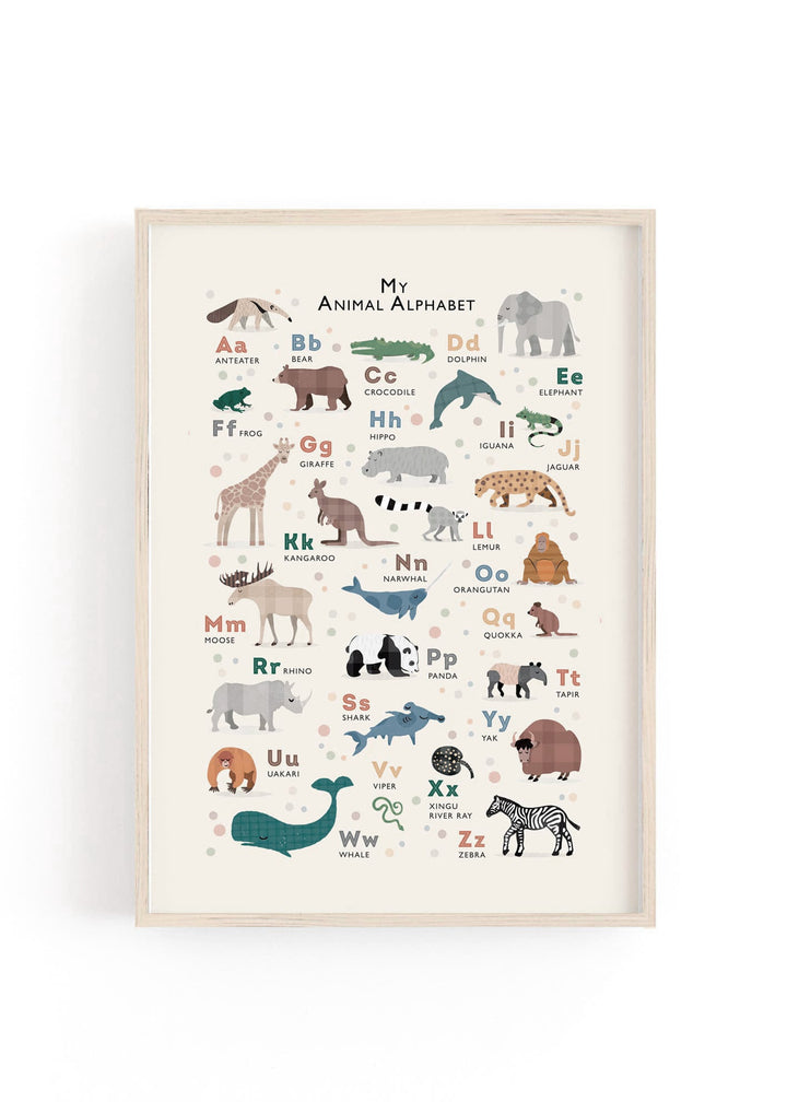 The Classic Animal Alphabet - PaperPaintPixels