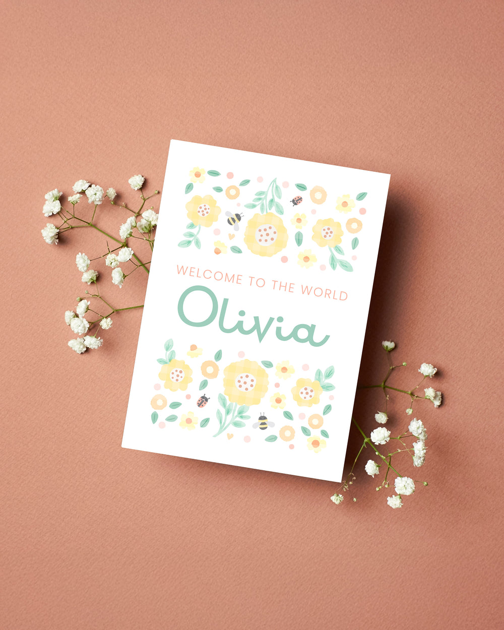 The Wildflower Welcome Card - PaperPaintPixels