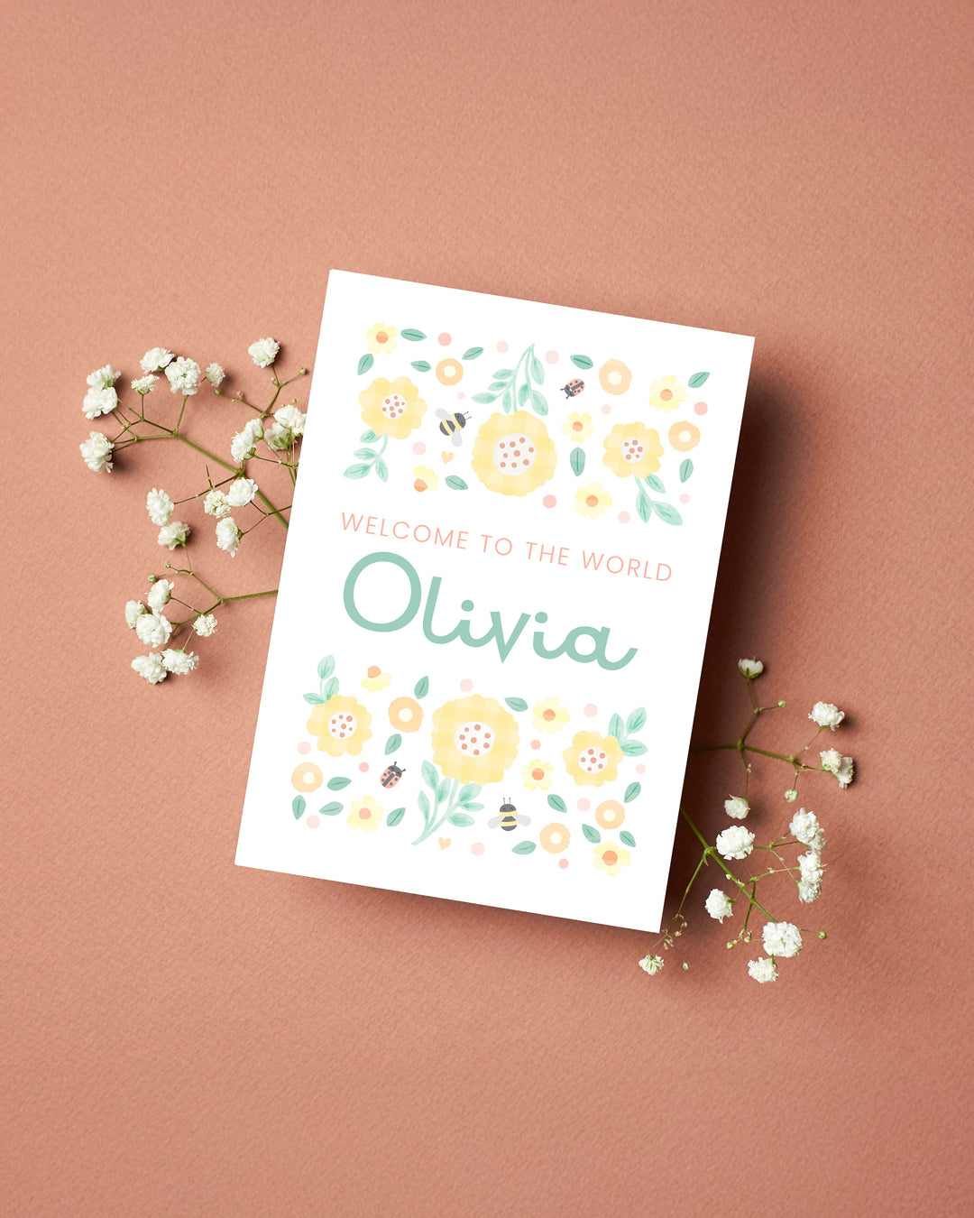 The Wildflower Welcome Card - PaperPaintPixels