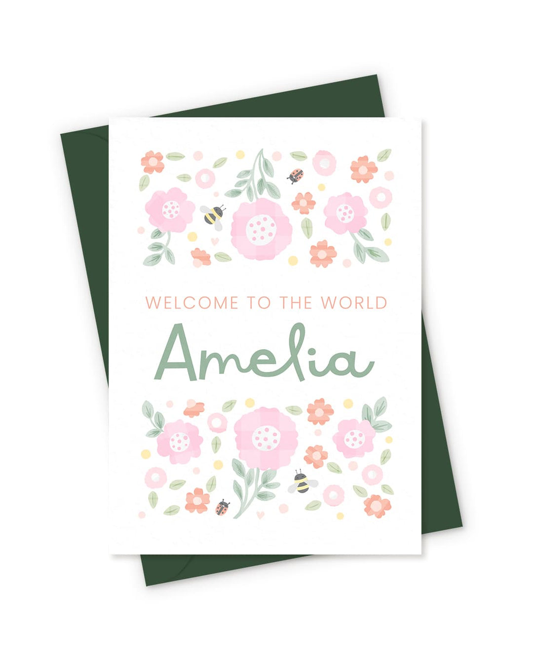 The Wildflower Welcome Card - PaperPaintPixels