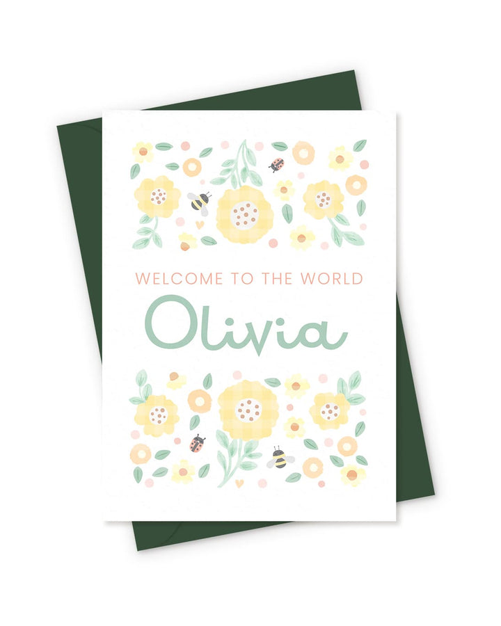 The Wildflower Welcome Card - PaperPaintPixels
