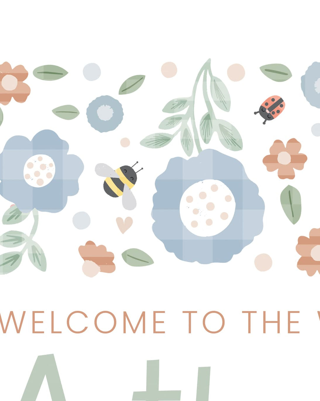 The Wildflower Welcome Card - PaperPaintPixels
