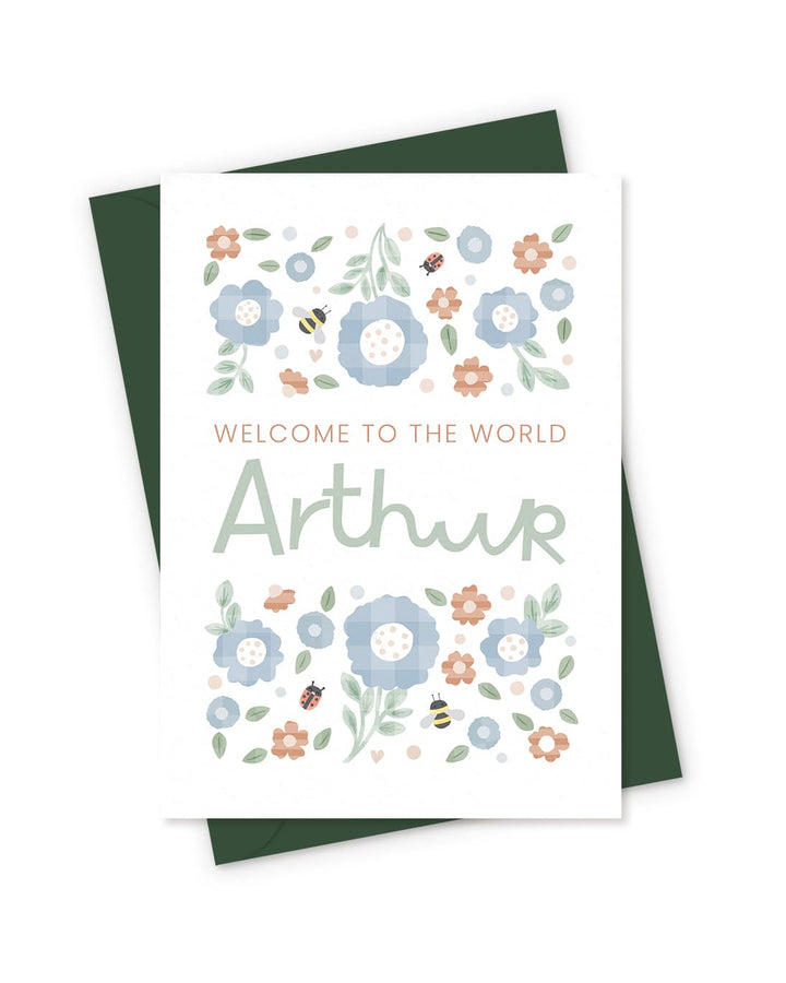 The Wildflower Welcome Card - PaperPaintPixels