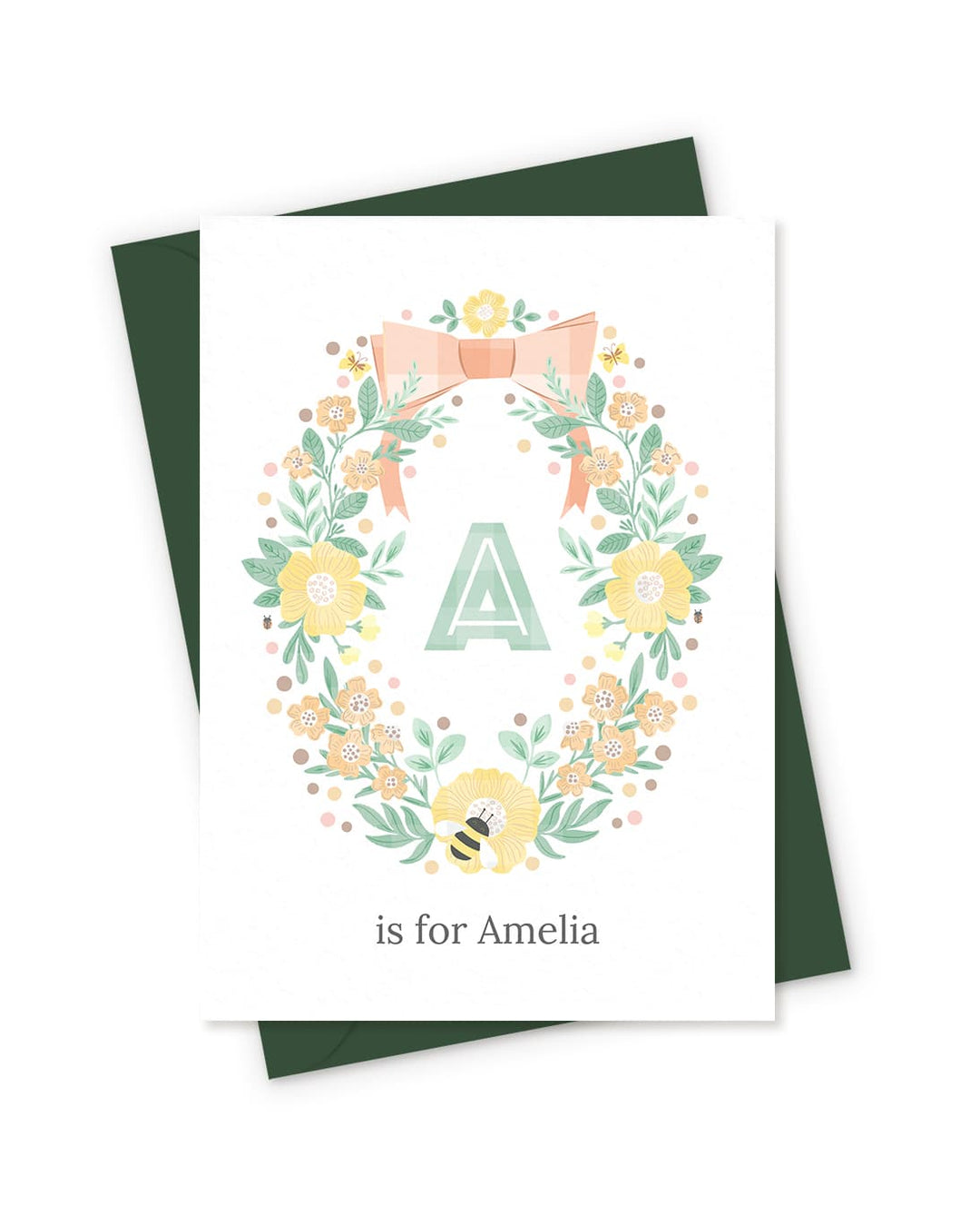 The Gathered Wreath Personalised Card