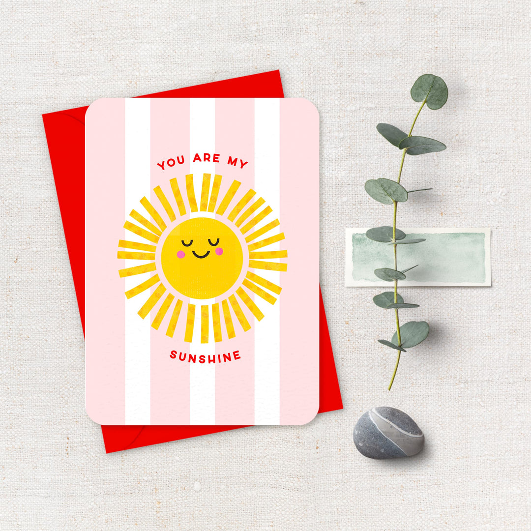 You Are My Sunshine Card, Cute Sun Greeting Card