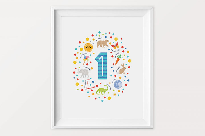 Set of 123 Numbers Prints - PaperPaintPixels