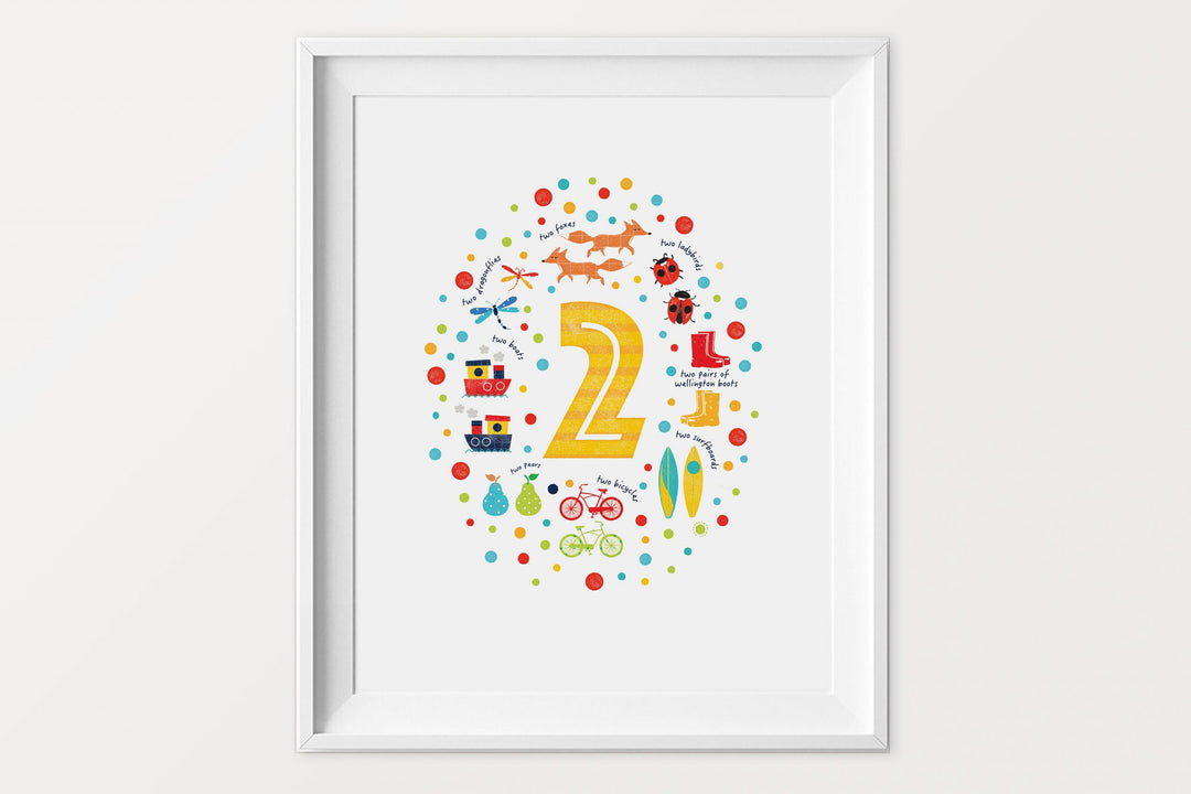 Set of 123 Numbers Prints - PaperPaintPixels