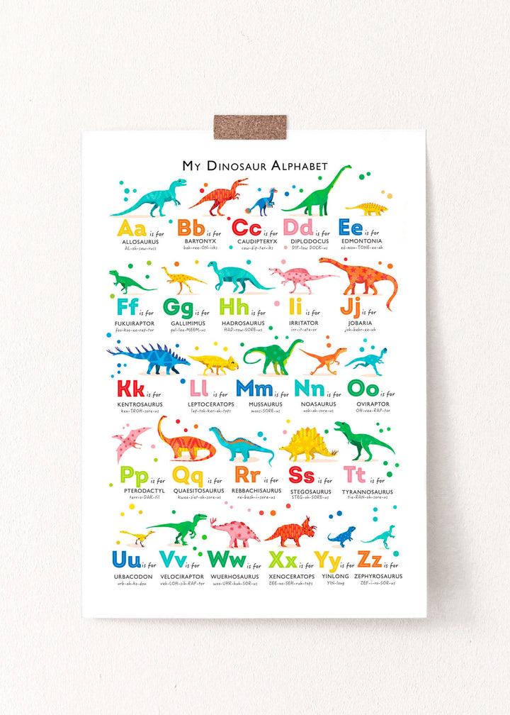 A Cheerful Prehistoric A - Z - PaperPaintPixels