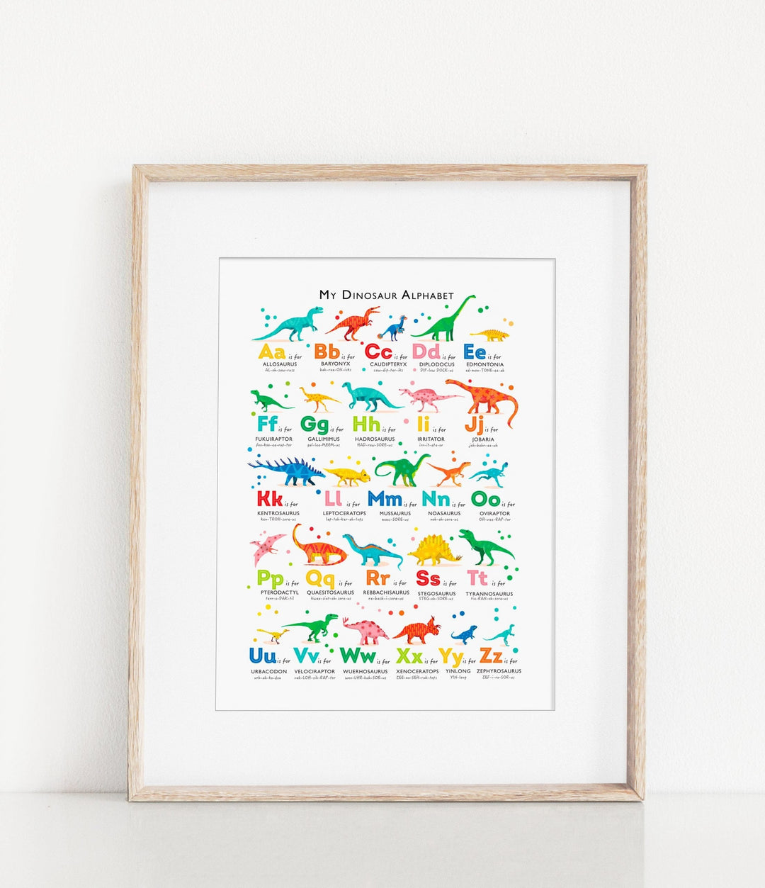 A Cheerful Prehistoric A - Z - PaperPaintPixels
