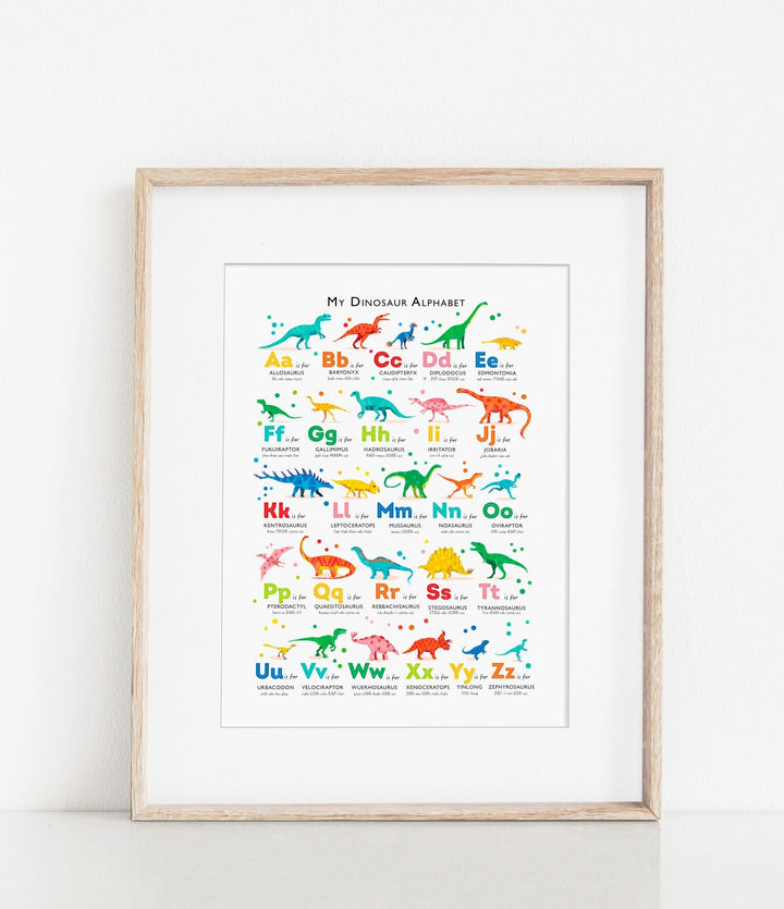 A Cheerful Prehistoric A - Z - PaperPaintPixels