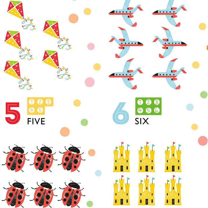 Bright Alphabet Print and Numbers Print Set - PaperPaintPixels