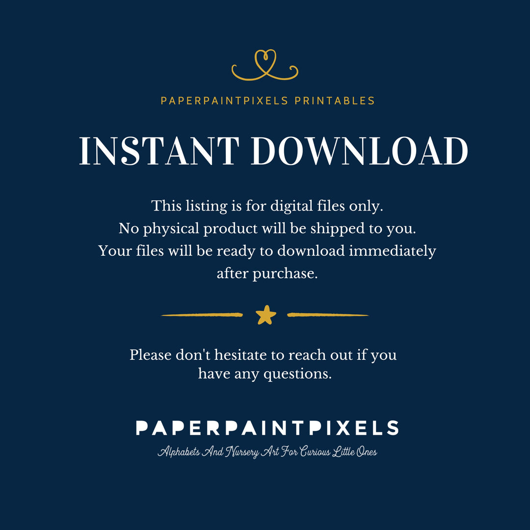 An Alphabet for Little Explorers | Instant Download - PaperPaintPixels