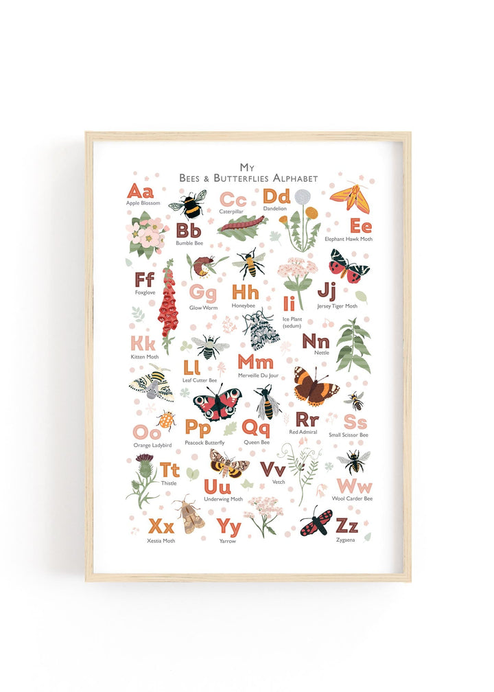 An Alphabet of Wings & Petals - PaperPaintPixels