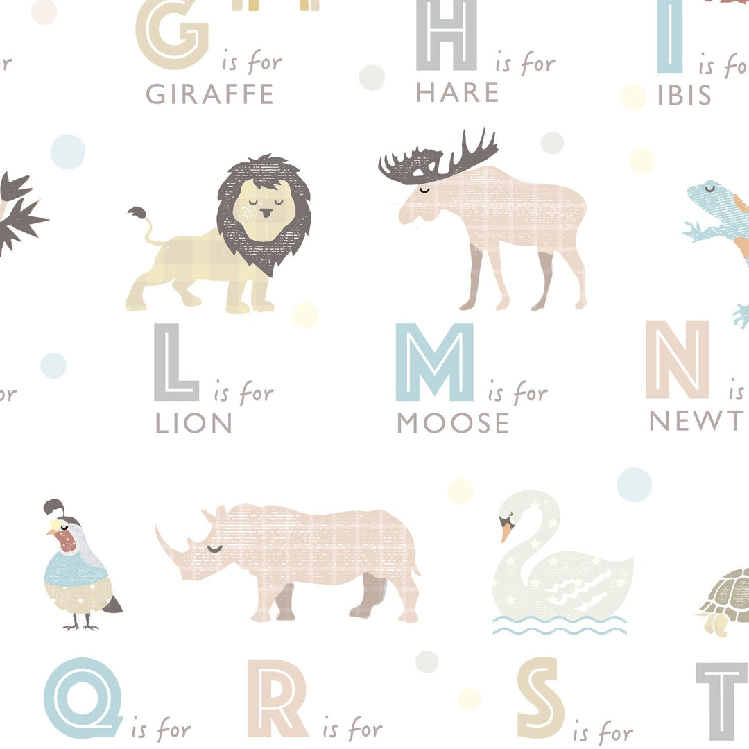 Animal Alphabet Nursery Prints, Set of 3 - PaperPaintPixels