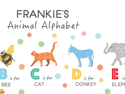 Animal Alphabet Print - PaperPaintPixels