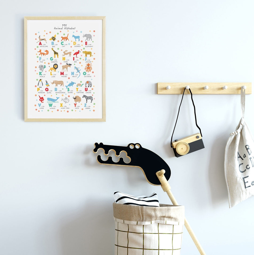 Animal Alphabet Print - PaperPaintPixels