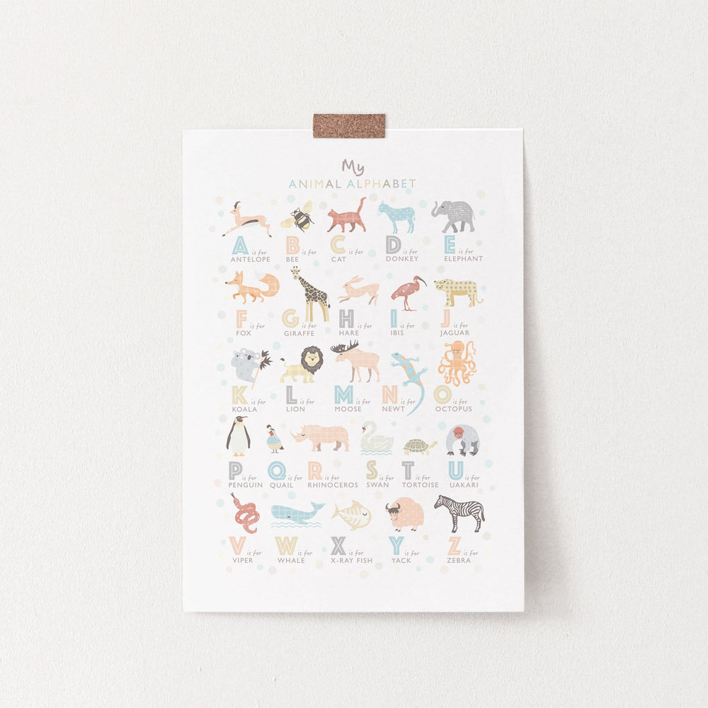 Animal Alphabet Print, S is for Swan - PaperPaintPixels