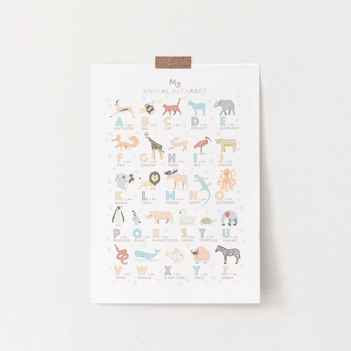Animal Alphabet Print, S is for Swan - PaperPaintPixels