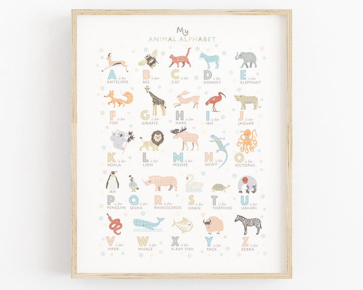 Animal Alphabet Print, S is for Swan - PaperPaintPixels