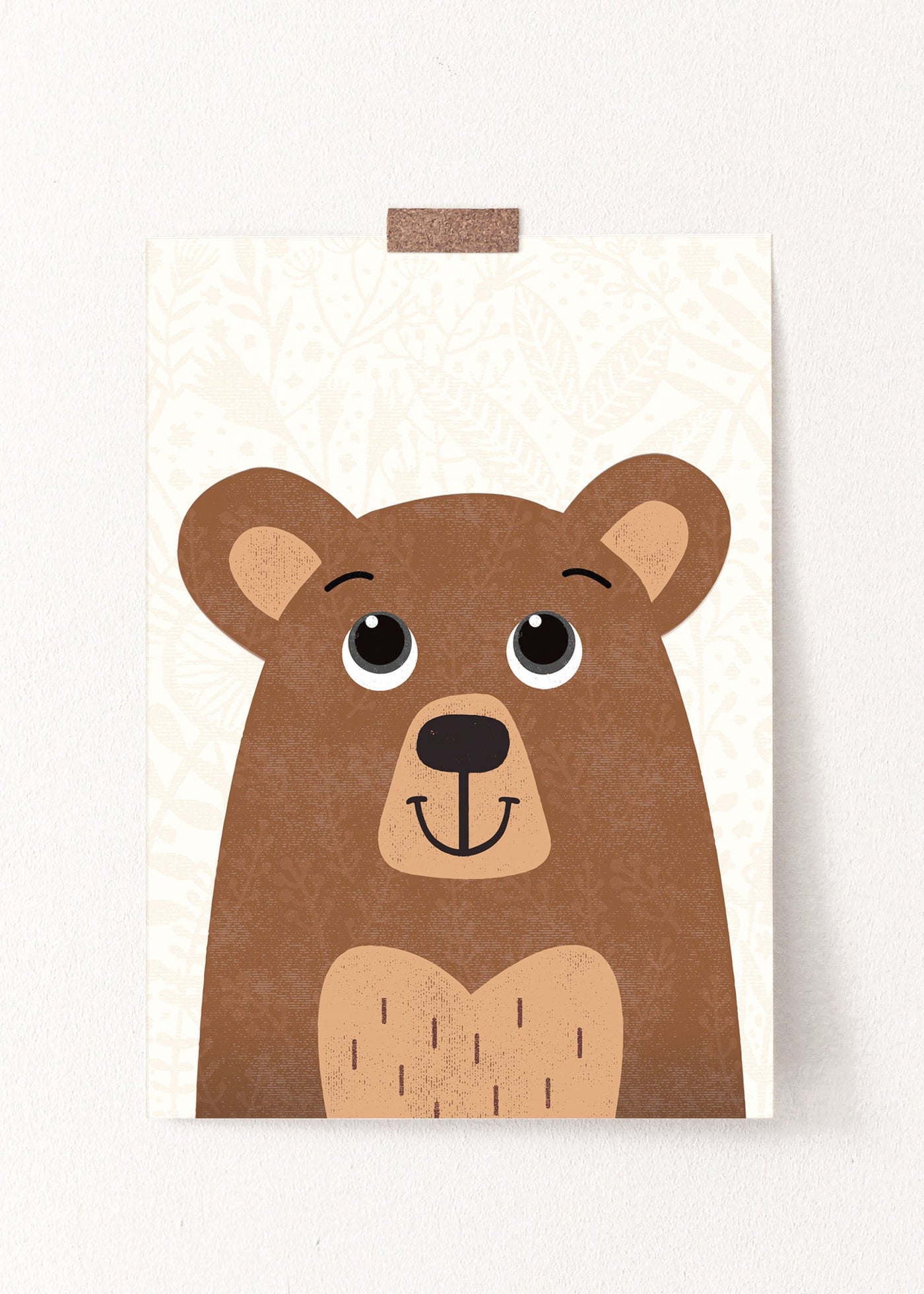 Woodland Bear Nursery Print - PaperPaintPixels