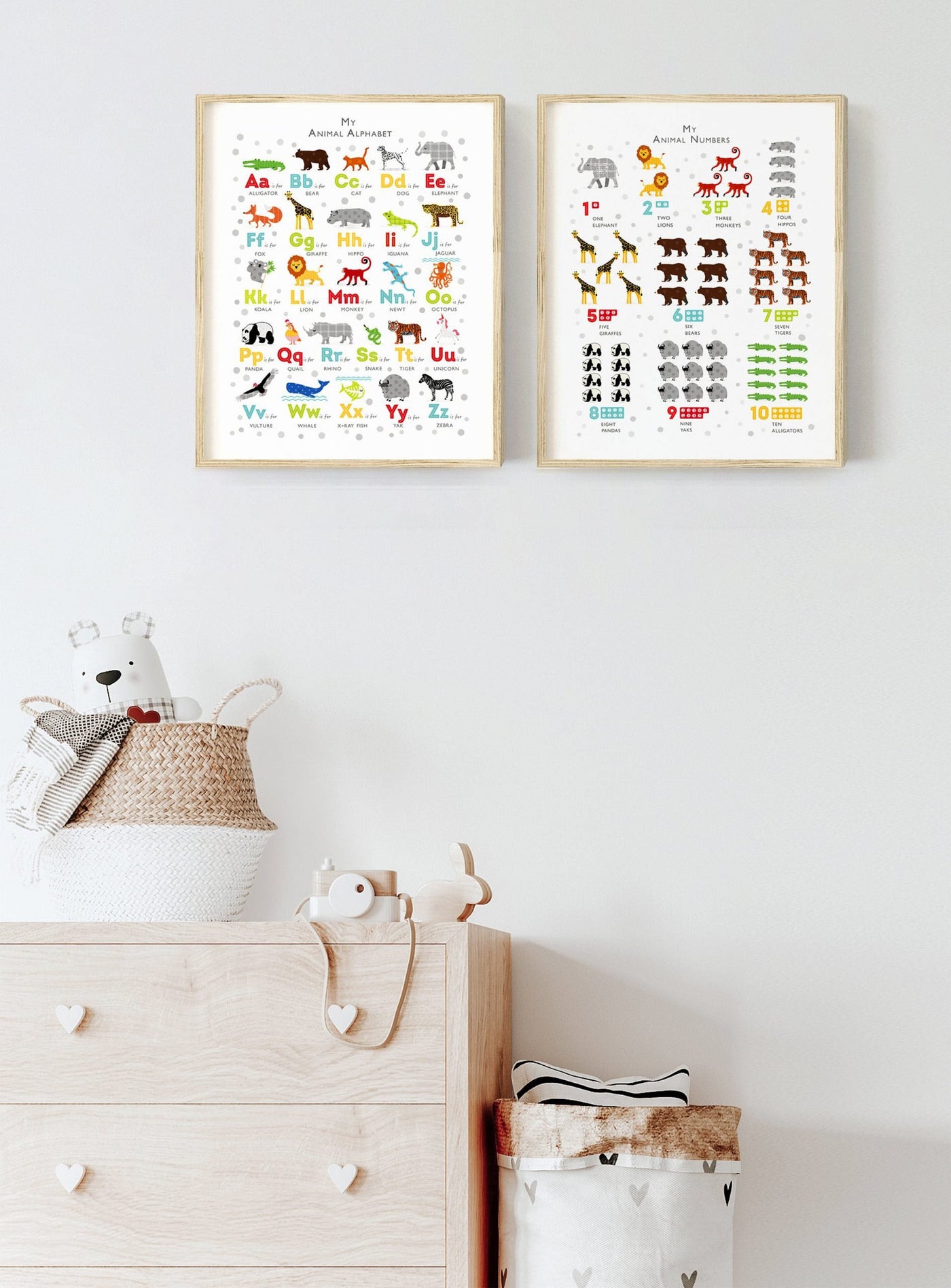 Bright Animal Print Set - PaperPaintPixels