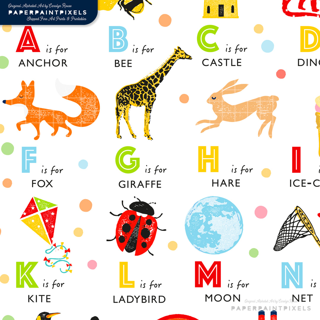 Alphabet Poster - Printable Wall Art
