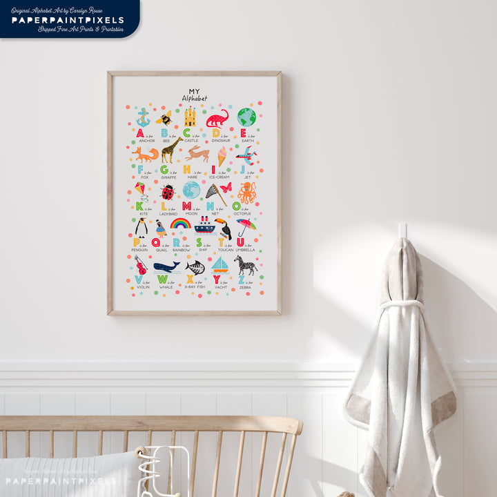 Alphabet Poster - Printable Wall Art