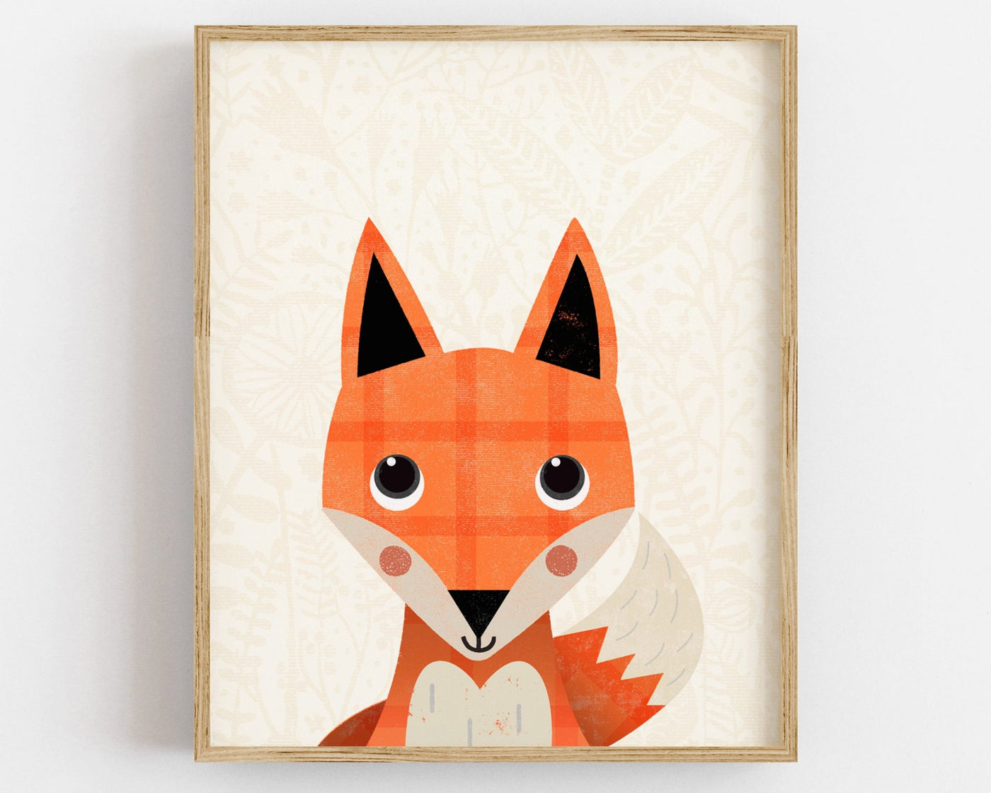 Woodland Fox Nursery Print - PaperPaintPixels