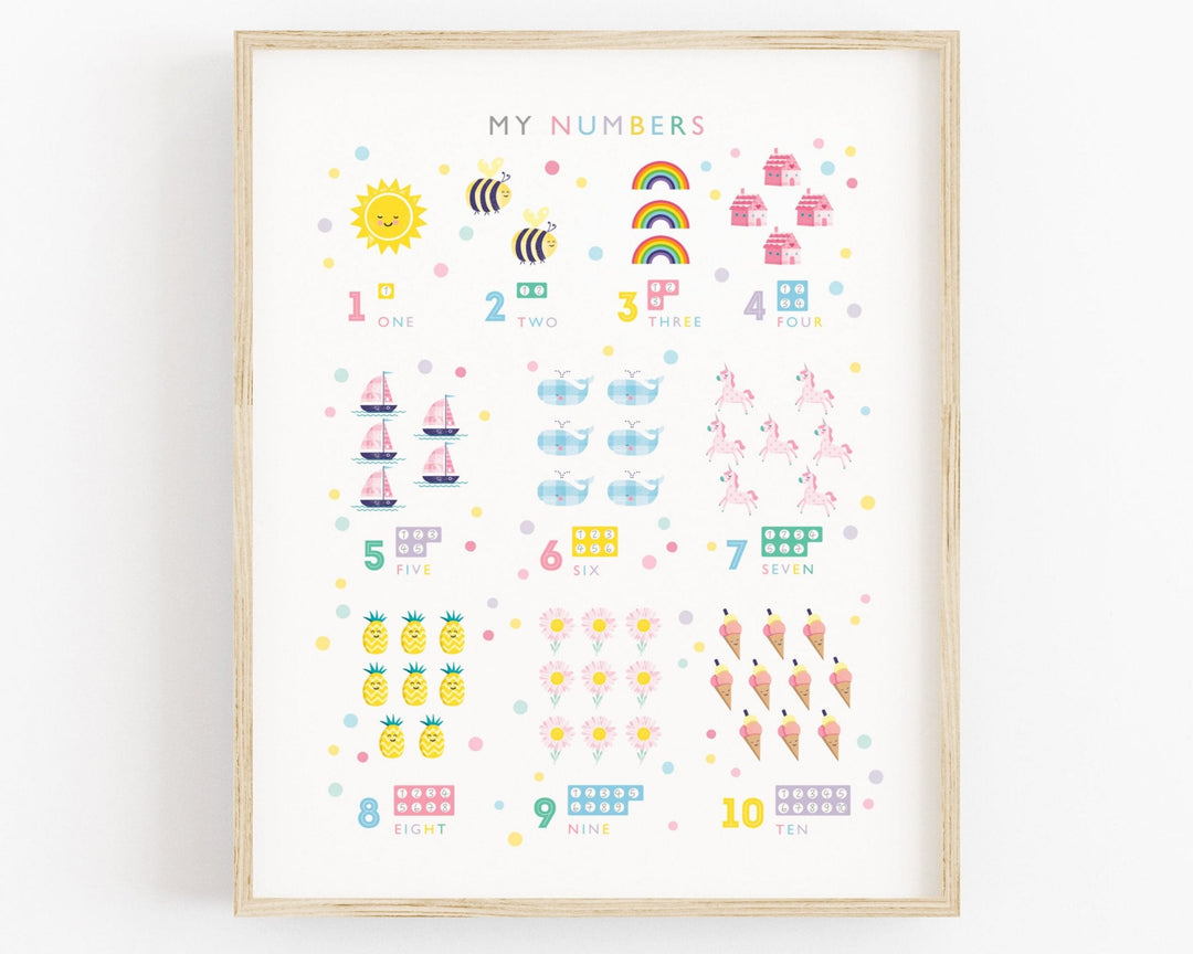 Girls Alphabet Art Prints Set - PaperPaintPixels