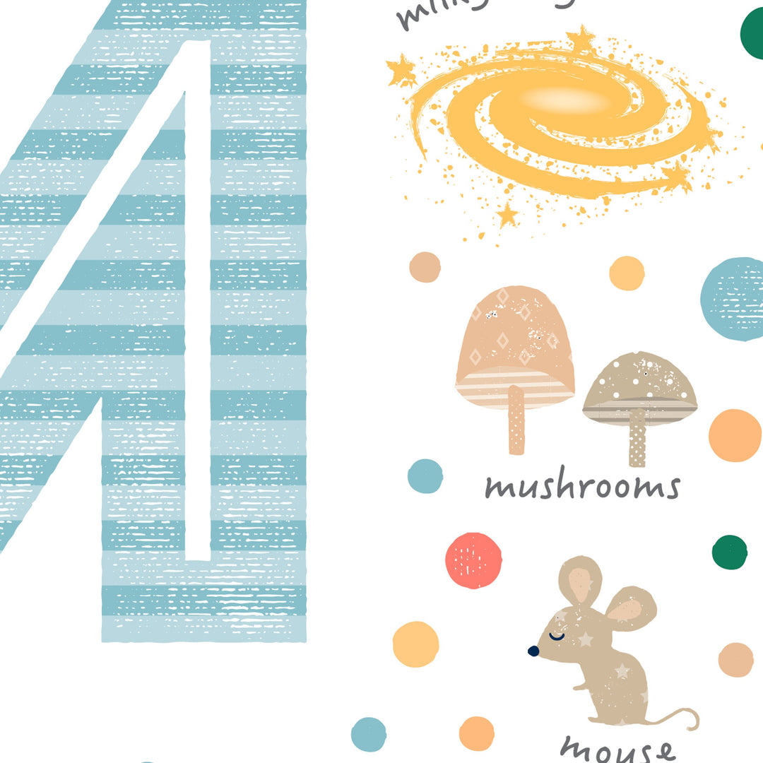 Boys Initial Letter M Print - PaperPaintPixels