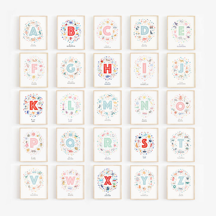 Girls Initial Letter L Print - PaperPaintPixels